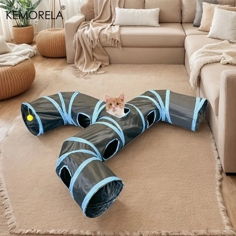 Tunnel de jeu pliable pour chat