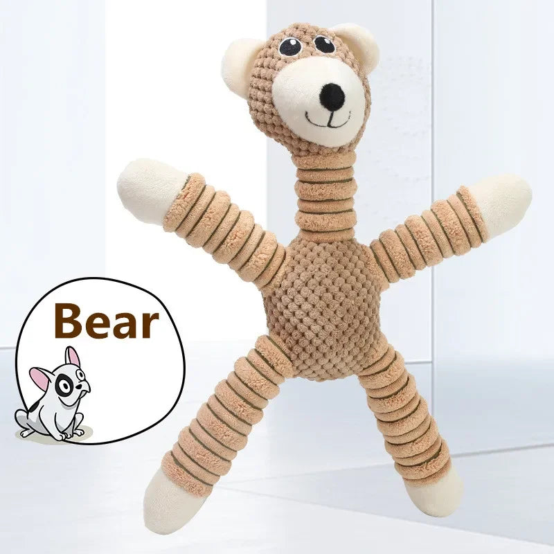 Jouet indestructible en peluche à mâcher molair, jouet d'entraînement chiot morsure dents jouets dentaires