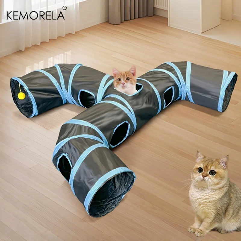 Tunnel de jeu pliable pour chat