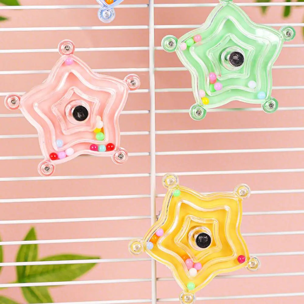 Soucoupe volante avec musique et perle pour perroquet