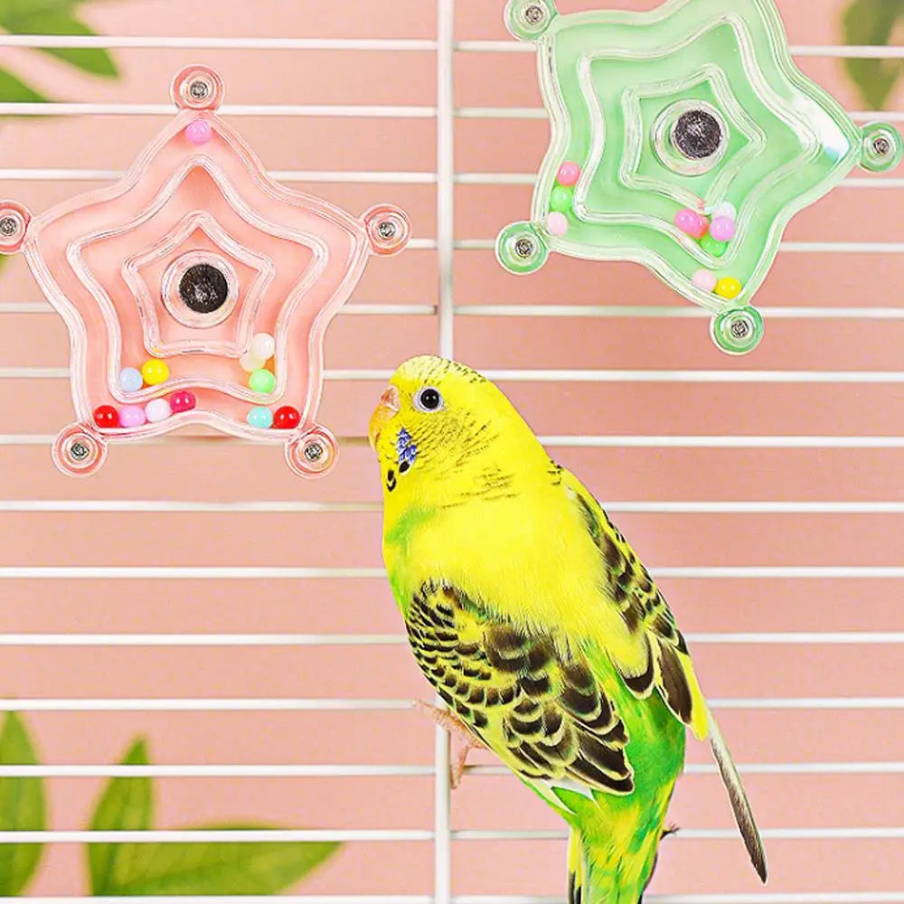 Soucoupe volante avec musique et perle pour perroquet