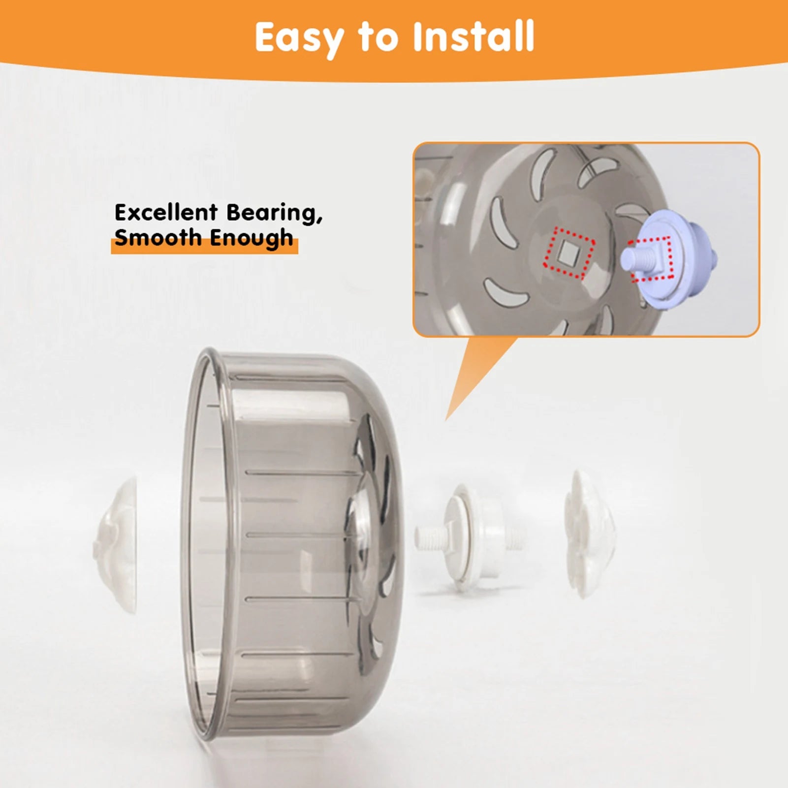 Roue d'exercice en plastique pour petit animal de compagnie