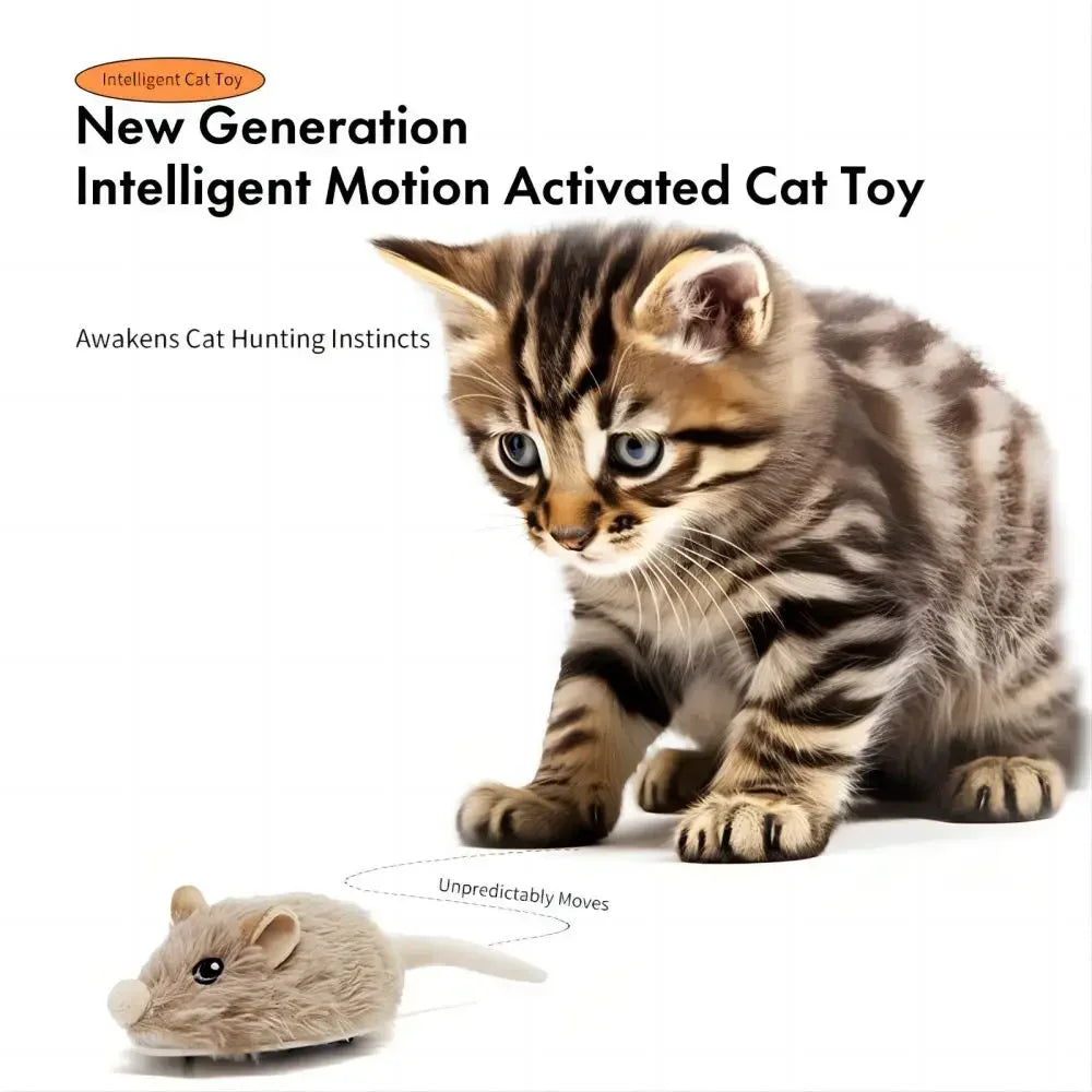 Souris en jouet Mobile Sonore Interactif Rechargeable pour chats