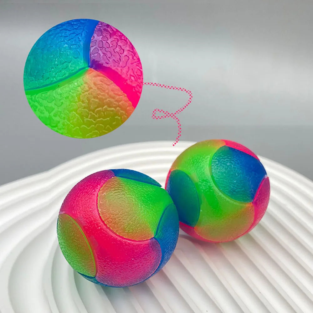 Balle élastique lumineuse à DEL pour, interactif, boules molaires à mâcher pour chien/chiot