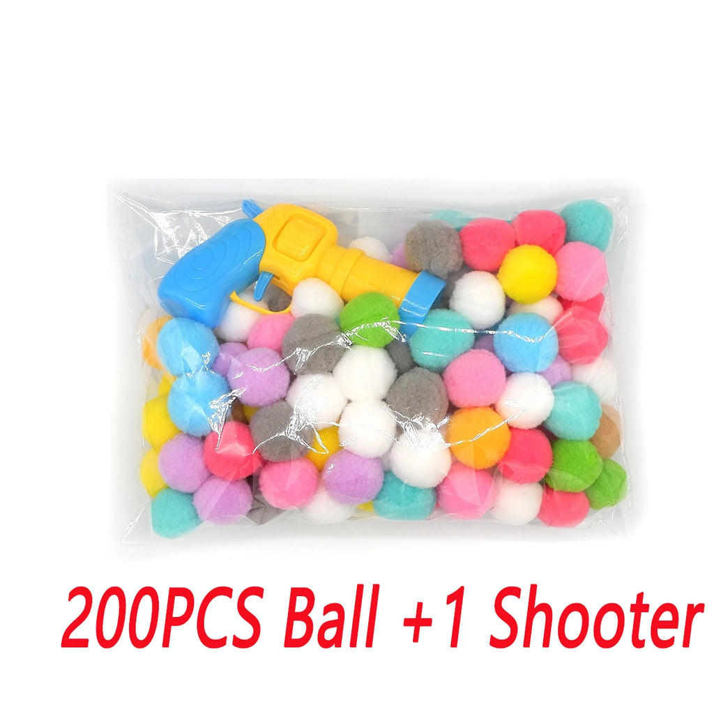 Mini pistolet de tir créatif, balle en peluche extensible pour chats