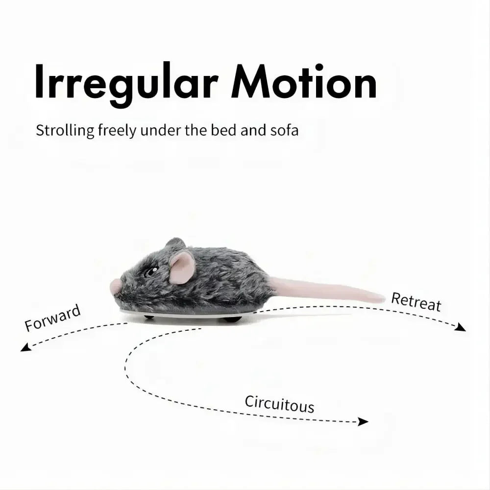 Souris en jouet Mobile Sonore Interactif Rechargeable pour chats