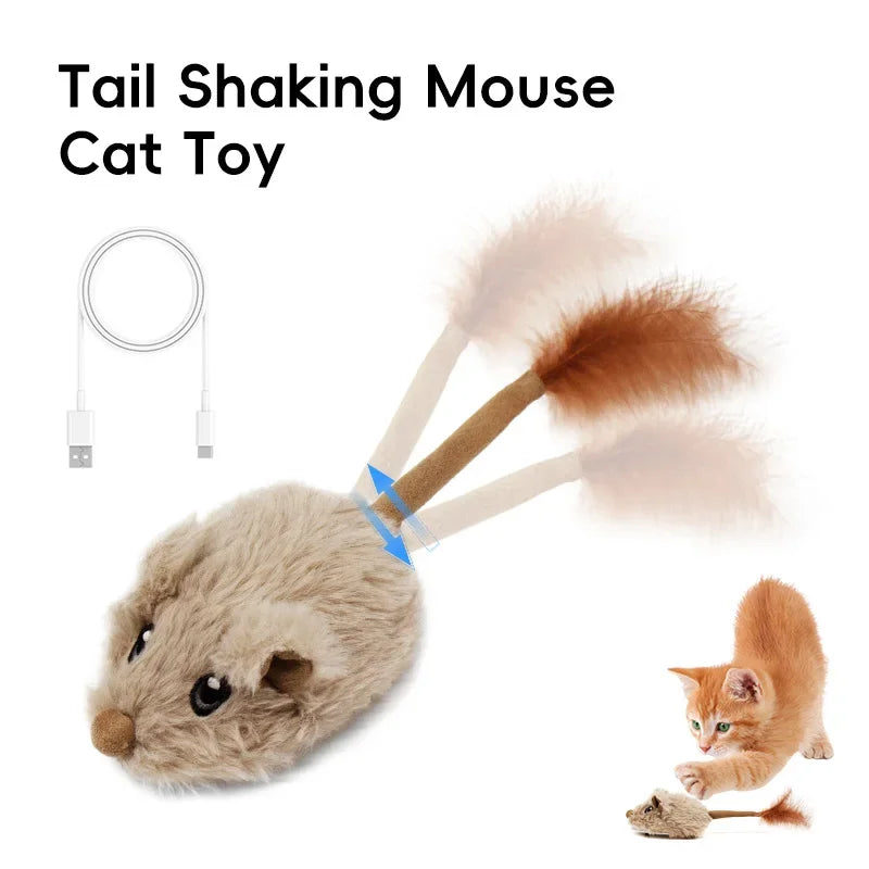 Souris en jouet Mobile Sonore Interactif Rechargeable pour chats
