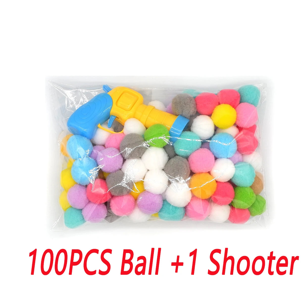 Mini pistolet de tir créatif, balle en peluche extensible pour chats